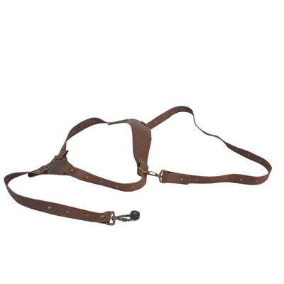 Camera Strap, Camera Straps For Photographers-Leather Dual Camera Strap For Two DSLR&SLR Cameras