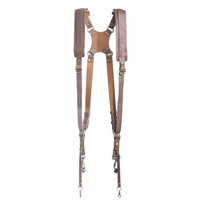 Camera Strap, Camera Straps For Photographers-Leather Dual Camera Strap For Two DSLR&SLR Cameras