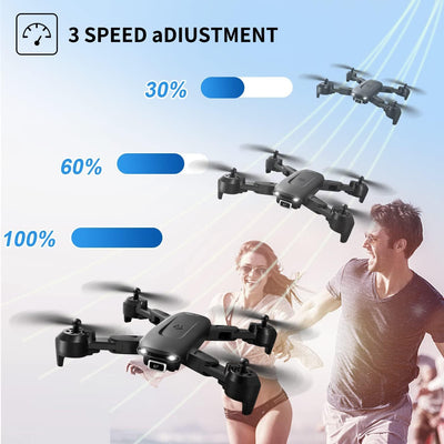 DE 4DRC V12 Drohne HD 4K-Weitwinkel-Dual-Kamera Tragbarer Faltbarer RC-Quadcopter,