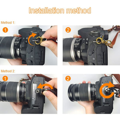Camera Strap, Camera Straps For Photographers-Leather Dual Camera Strap For Two DSLR&SLR Cameras